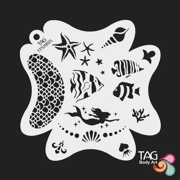 TAG Face Painting Stencil -FPSHB05 Under the Sea