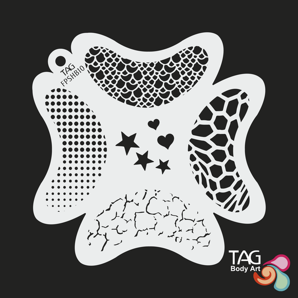 TAG Face Painting Stencil -FPSHB10 Texture & Twinkle