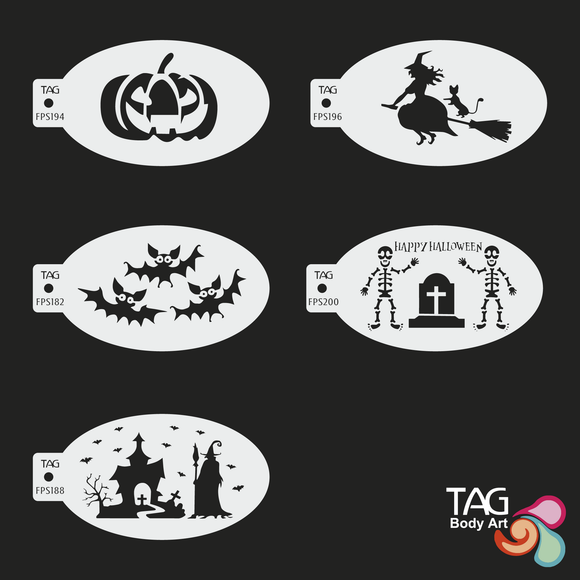 TAG Face Painting Stencil Pack- Halloween