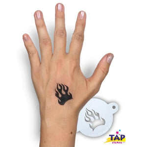 TAP Face Painting Stencils- TAP #045 Fire Flames
