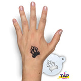 TAP Face Painting Stencils- TAP #045 Fire Flames