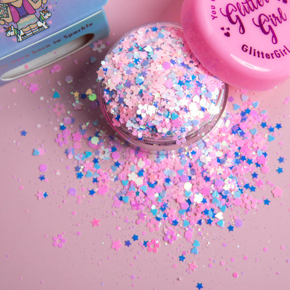 Glitter Girl Biodegradable Eco Glitter- Fairy Floss 10g NEW!