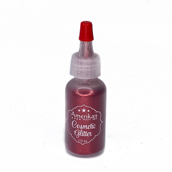Amerikan Body Art Face Painting Glitter (Cosmetic Grade)- Firetruck red