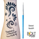 BOLT | Face Painting Brushes | Diamond Collection – Round #4
