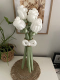 Bunch of 6 Longstem  Ballloon Roses- choose your colour