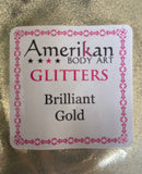 Overstocked- Cosmetic glitter in jar- Brilliant Gold- approx 30ml