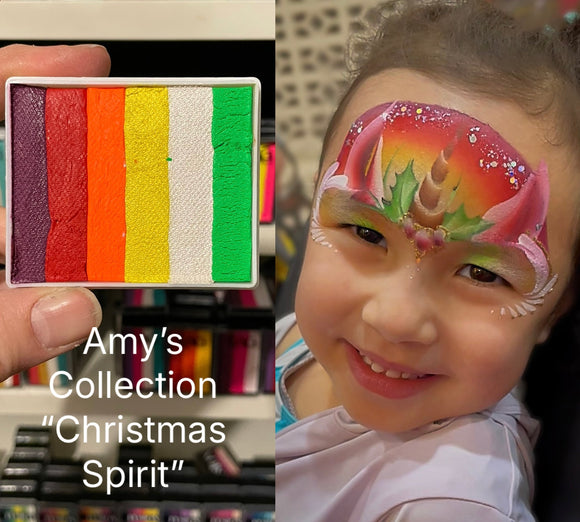 Amy’s collection -Christmas Spirit Rainbow Cake 50g