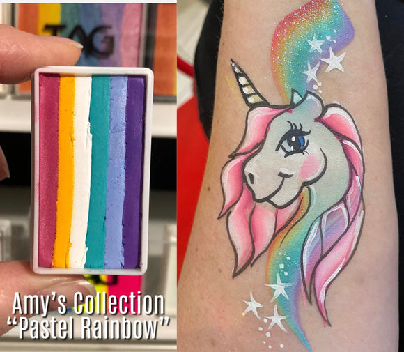 Amy's Collection- One Stroke Rainbow Cake- Pastel Rainbow 30g