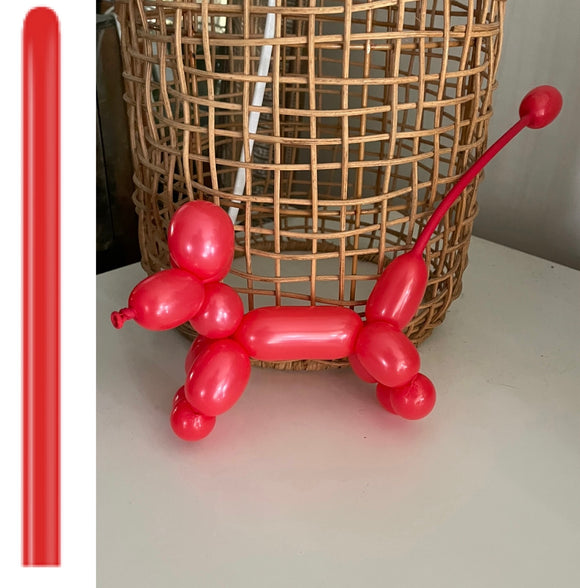 Kalisan 160 twisting balloons Red Pack of 100