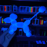 DTX (Sempertex) 260 Modelling Balloon Neon Blue pack of 50 - Bright under normal light, glows under blacklight