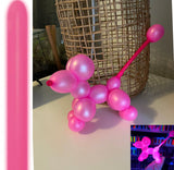 DTX (Sempertex) 260 Modelling Balloon Neon Fuchsia pack of 50 - Bright under normal light, glows under blacklight
