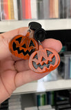 Statement Halloween Earrings for Face Painters and Balloon Twisters- Halloween Pumpkin 🎃