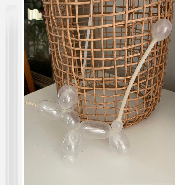 Kalisan 160 twisting balloons Transparent- Pack of 100- lovely for wings and bubbles