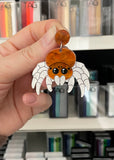 Statement Halloween Earrings for Face Painters and Balloon Twisters- Terry Tarantulas 🕷️