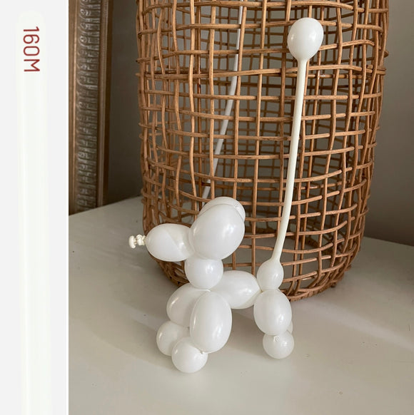 Kalisan 160 twisting balloons White Pack of 100