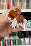 Statement Halloween Earrings for Face Painters and Balloon Twisters- Terry Tarantulas 🕷️