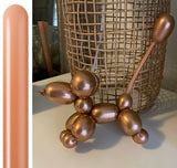 Kalisan 260 twisting balloons Mirror (Chrome) Copper Pack of 50