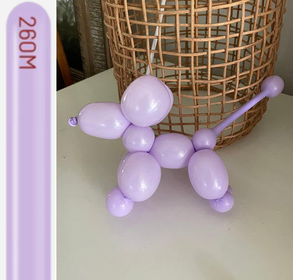 Kalisan 260 twisting balloons Lilac- Pack of 100