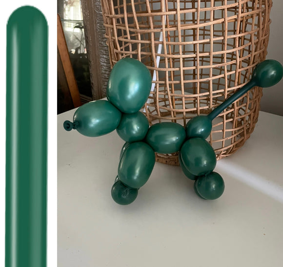 Kalisan 260 twisting balloons Dark Green- Pack of 100