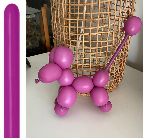 DTX (Sempertex) 260 Modelling Balloons Purple Orchid pack of 50