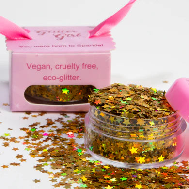 Glitter Girl Biodegradable Eco Glitter- Golden Star