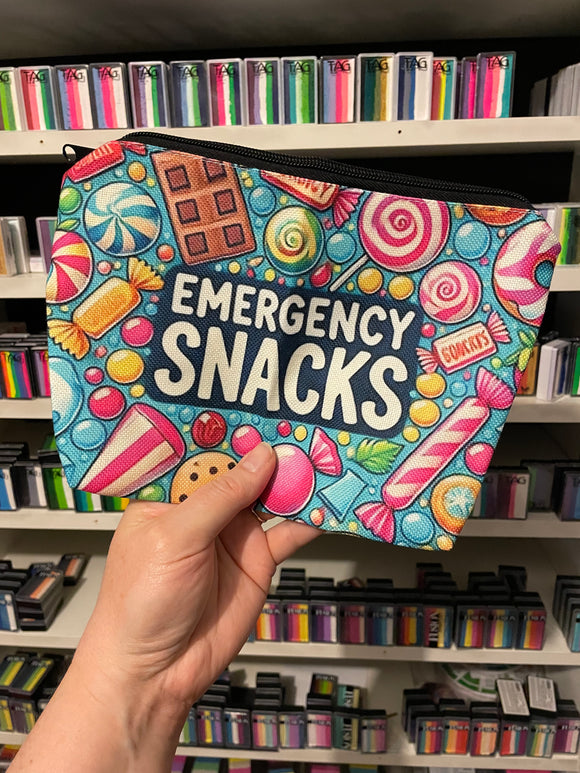 Emergency snack bag for hungry face painters (or twisters!)