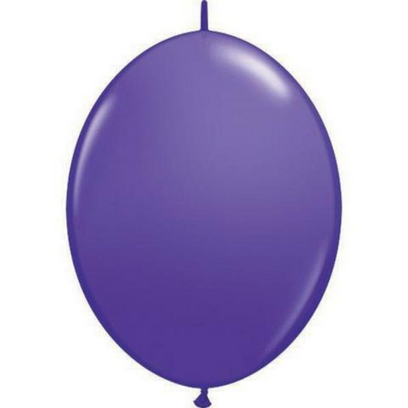 Qualatex Quick link balloons pack of 50- 6 inch Purple Violet