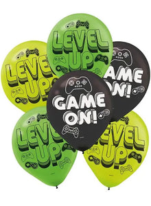 Level up- Game on balloons pack of 6