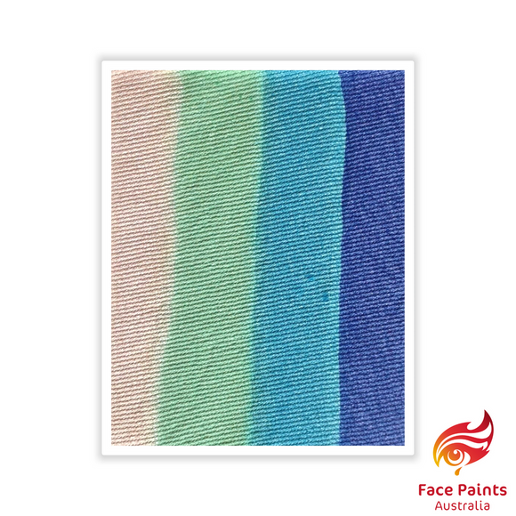 Face Paints Australia Rainbow Cake - Fantasia 2 metallix- portrait - 50g.