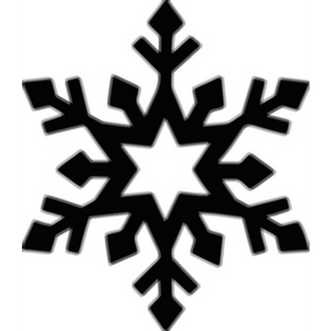 Glitter Tattoo Stencil - snowflake 2