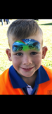 Glitter and Ghouls Face Painting Stencil-Trucks and construction 021
