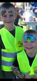 Glitter and Ghouls Face Painting Stencil-Trucks and construction 021
