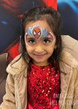 Glitter and Ghouls Face Painting Stencil- Superheroes