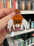 Statement Halloween Earrings for Face Painters and Balloon Twisters- Terry Tarantulas 🕷️