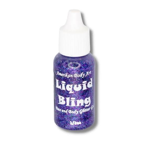 Amerikan Body Art -Liquid Bling 1/2 oz- Fiesta Purple