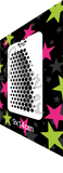 Glitter and Ghouls Face Painting Stencil- Halftone Honeycomb