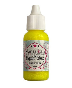 Amerikan Body Art -Liquid Bling 1/2 oz- electric yellow