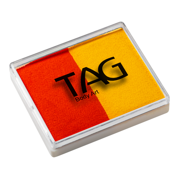 Tag Body Art Split Cake 50g- Regular Orange and Regular Yellow