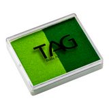 Tag Body Art Split Cake 50g- Regular Green and Regular Light Green
