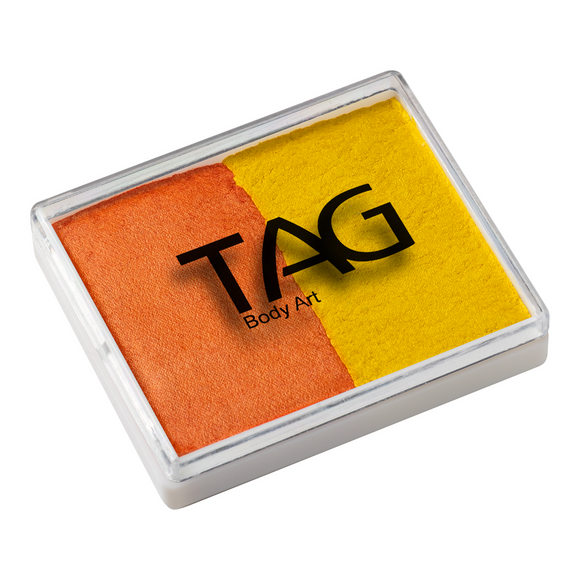Tag Body Art Split Cake 50g- Pearl Yellow and Pearl Orange