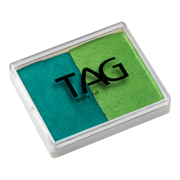 Tag Body Art Split Cake 50g- Pearl Green and Pearl Lime