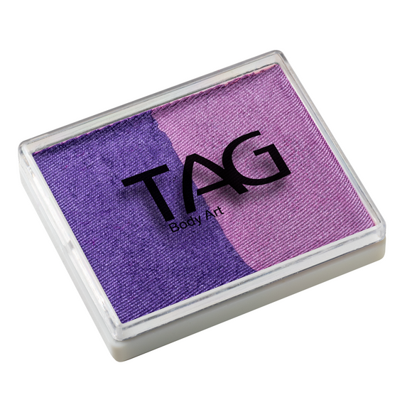 Tag Body Art Split Cake 50g- Pearl Purple and Pearl Lilac