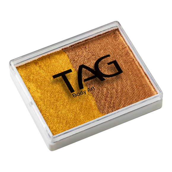 Tag Body Art Split Cake 50g- Pearl Gold and Pearl Old Gold