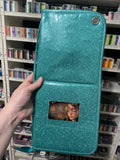 New! Easy clean, double row brush wallet and stand.