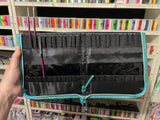 New! Easy clean, double row brush wallet and stand.
