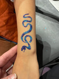 Glitter Tattoo Stencil - Snake