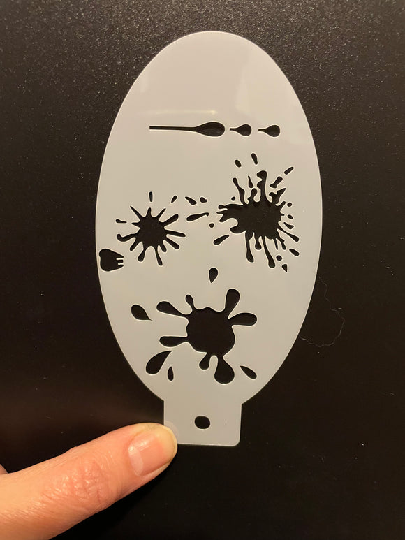 AB stencils- splat- 🫟  great for grafitti designs, blood etc