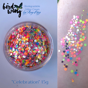 Amy’s collection- Birdwing non smear ECO bio glitter cream “Celebration” 15g