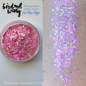 Amy’s collection- Birdwing non smear ECO bio glitter cream “Princess Sprinkles" 15g