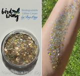 Amy’s collection- Birdwing non smear ECO bio glitter cream “New Years Eve ” silver and gold mix 15g NEW!
